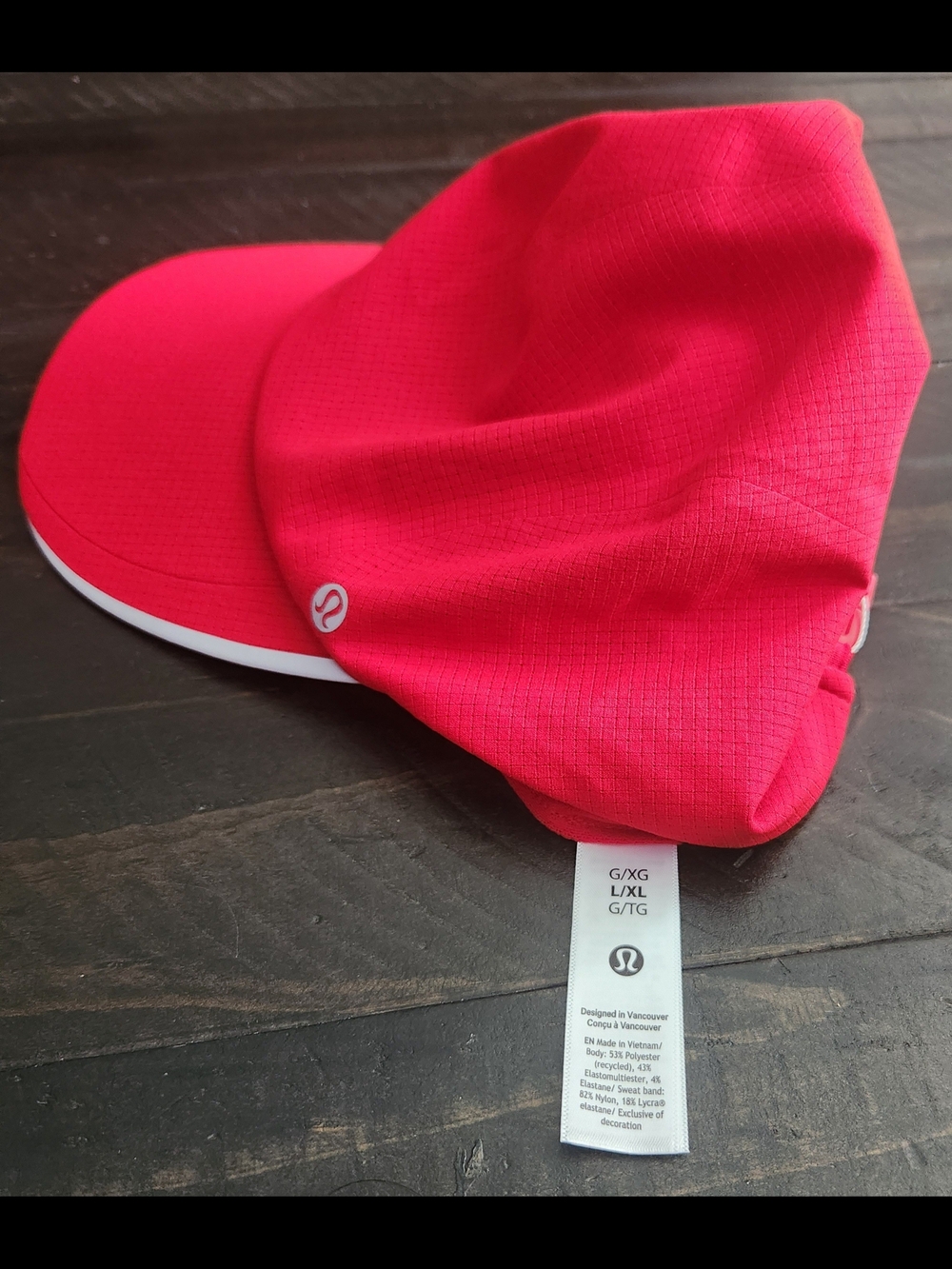Lululemon Red Run Visor
